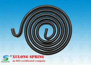 Automotive Seat Flat Spiral Torsion Springs Alloy Steel Black Oxide Surface Treatment