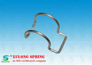 Water Pipe Cold Wound Custom Wire Forms , Wire Spring Clips HRC 35-38 Hardness - Xulong Springs