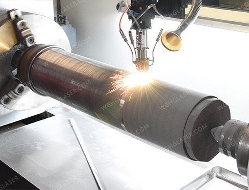 Laser high speed cladding for hydraulic cylinder