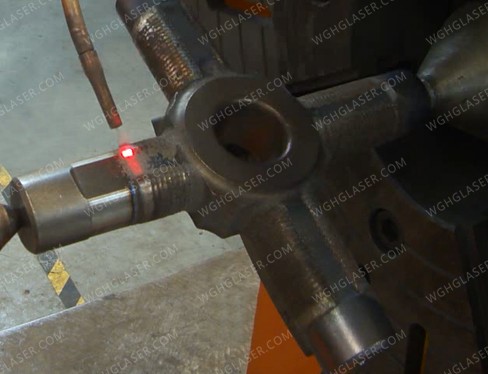 Cross shaft laser cladding repair