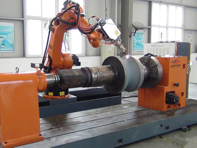 Laser alloying for steel tube roll