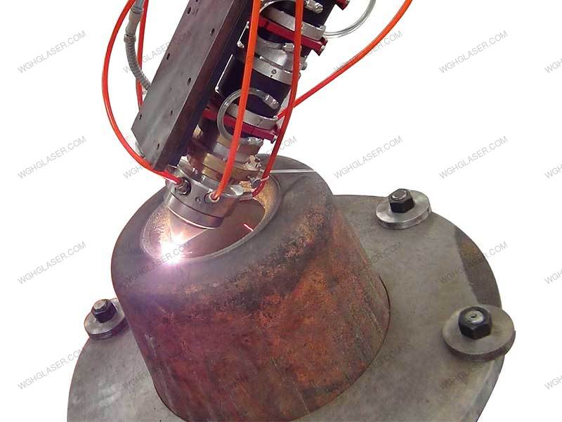 Laser repairing for blast furnace tuyere copper nozzle