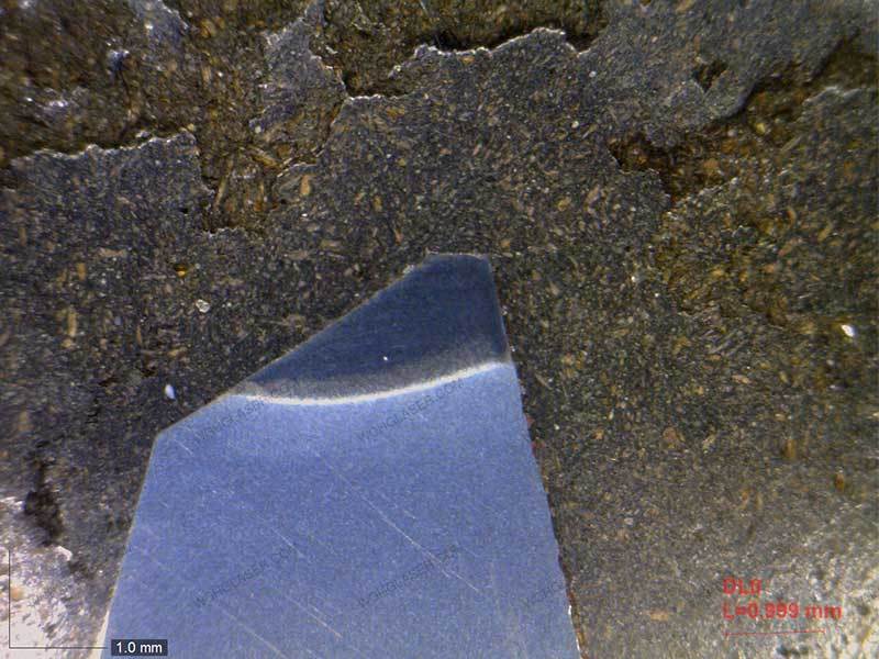 The microstructure of laser quenching for pliers