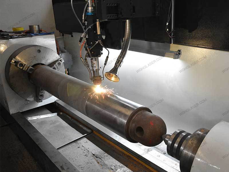 High-speed laser cladding for hydraulic support