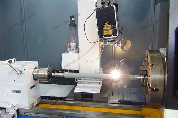 Laser alloying for piston rod