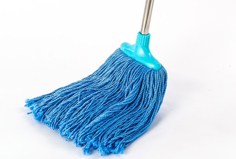 Blue Microfiber Mop with Stainless Steel Mop