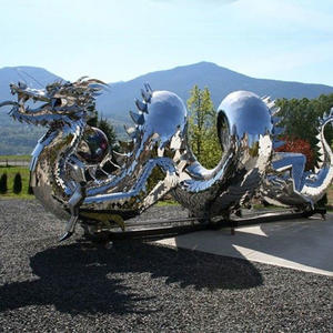 Metal Dragon Sculpture