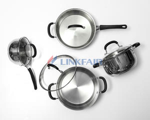 8-Piece Stainless Steel Cookware Set With Phenolic Handle