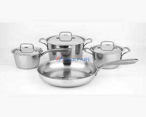 7-Piece Stainless Steel Cookware Set of Conical Shape