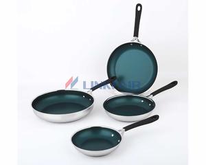 8", 9",11" & 12 inches Green Nonstick Frypan