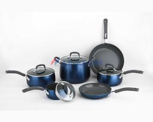 Non Stick Aluminum Pot And Pan | 10-piece Belly Shape Cookware Set - Linkfair