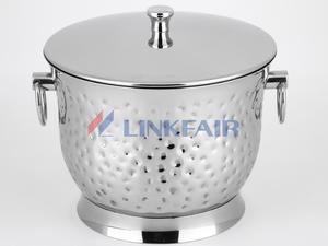 6 Quart Stainless Steel Insulated Ice Bucket With Lid and Ice Tong