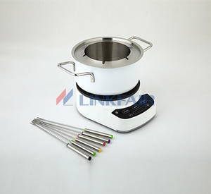 Stainless Steel Fondue Pot ,Temperature Controllable, Chocolate