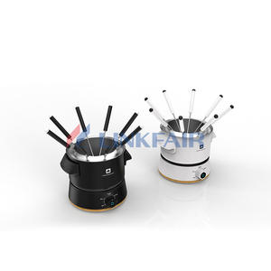 Electric Chocolate & Cheese Fondue Set with Temperature Control