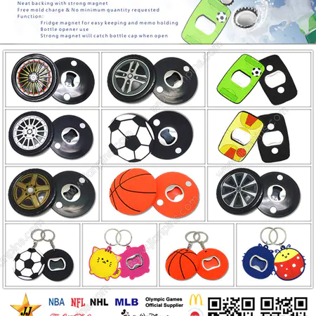 Personalized PVC Bottle Openers For Sales Promotion