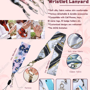 Romance Silky Scarf &Wristlet Lanyards são presentes de moda impressionantes para senhoras