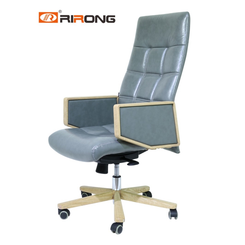 Home Office Desk Chair Ergonomic PU Leather Desk Chairs with Arms Computer Chair