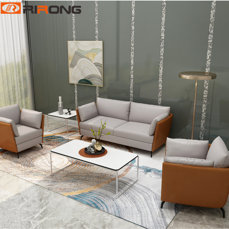Orange office sofa set