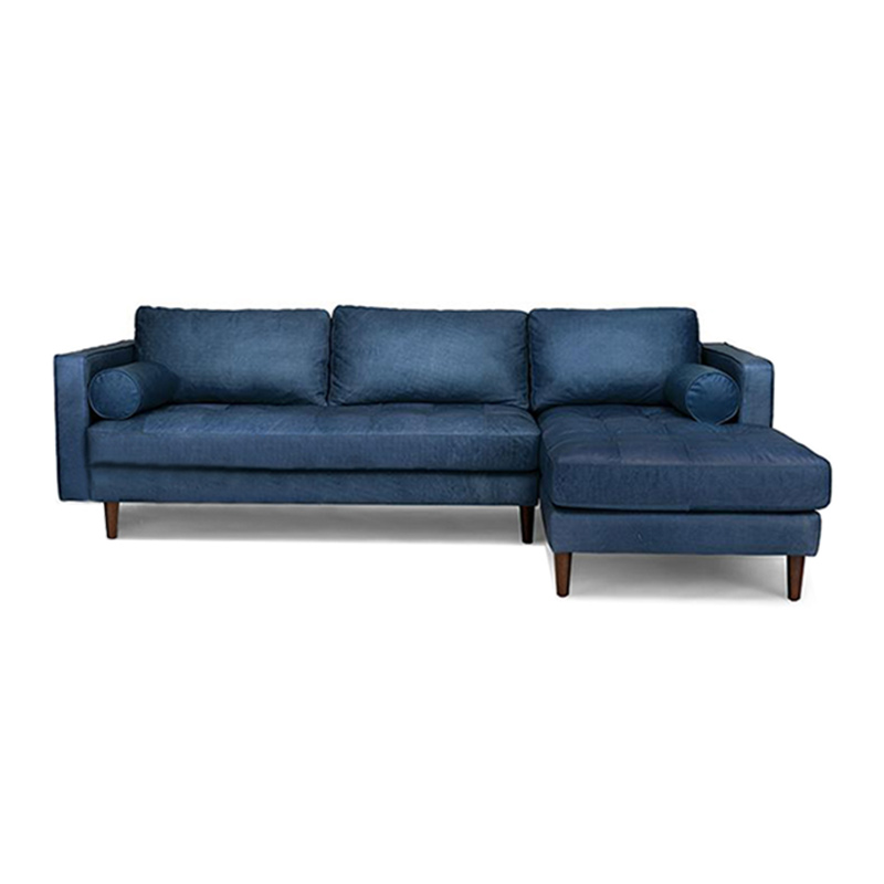  Blue leather Living Room Sofa Set