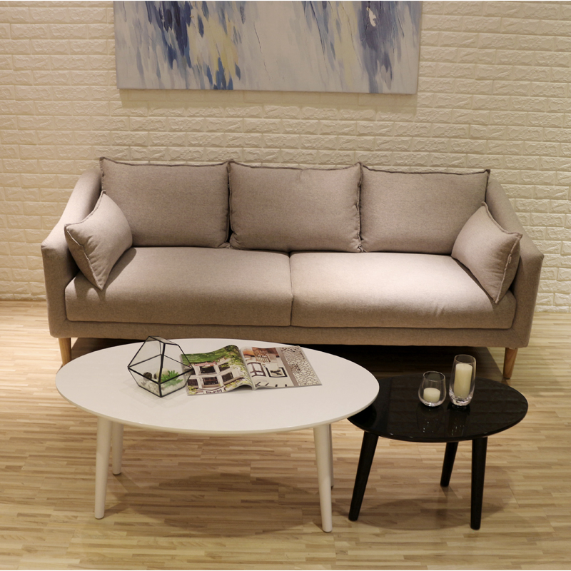 Grey leather Modern Fabric Sofa Set