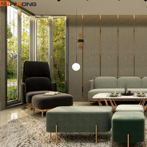 Green Gray Modern Study Home Design Single Fabric Velvet Sofa Chair