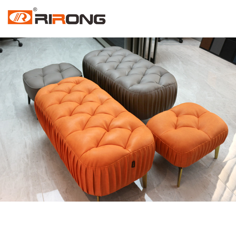 Living room Sofa chair footstool Leather 
