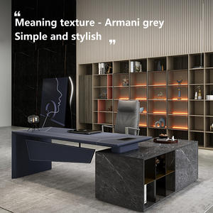 Italian light luxury boss desk president modern minimalist designer office desk