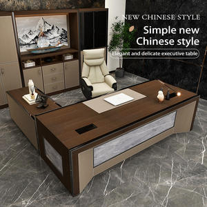 Office desk boss office desk Chinese-style chairman president desk