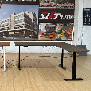 Black L-shaped Lift Table