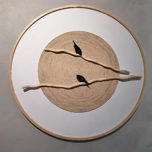 Japanese-style three-dimensional circular hanging picture