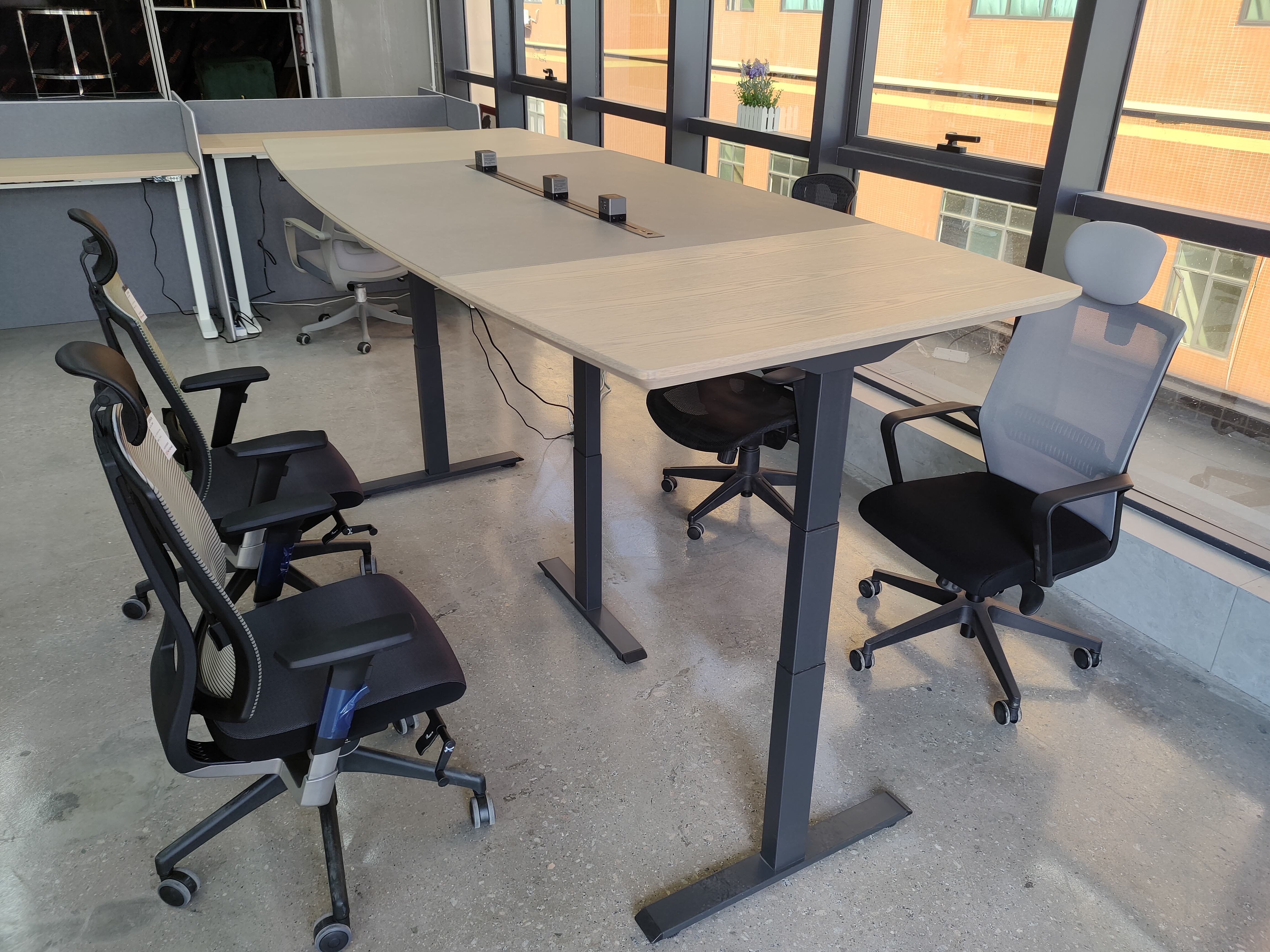 Electric Standing Desk Stand Up Desk Height Adjustable  desk conference table 