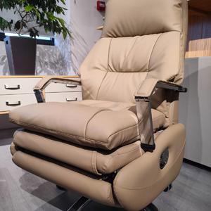 Executive Office Chair with Footrest Reclining Leather Chair High Back Ergonomic
