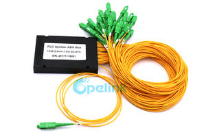 Fiber Optic Splitter: 1x32 PLC Splitter, 2.0mm SC/APC, ABS BOX Package