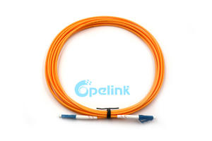 Fiber Optic Patch Cord: LC-LC Fiber Jumper, 9/125um Singlemode, Simplex, 3mm Cable, LSZH/PVC Yellow