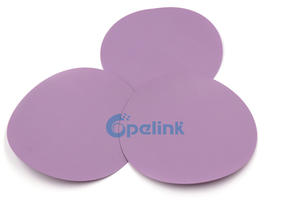 Fiber Optic Lapping Film: 1um Diamond Fiber Optic Polishing Film, 5"(127mm) Disc, Pink