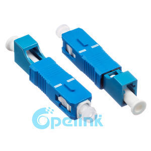 SC Male To LC Female Hybrid Adaptor, Singlemode Simplex SC-LC Plug-in Fiber Optic Adapter