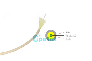 Indoor OFNP Fiber Optic Cable, Simplex G.657A2 Plenum-rated Optical Fiber Cable