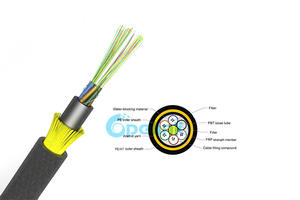 All Dry ADSS Optical Fiber Cable, High Quality Gel-free Double-Jacket All Dielectric Self-Supporting Fiber Optic Cable