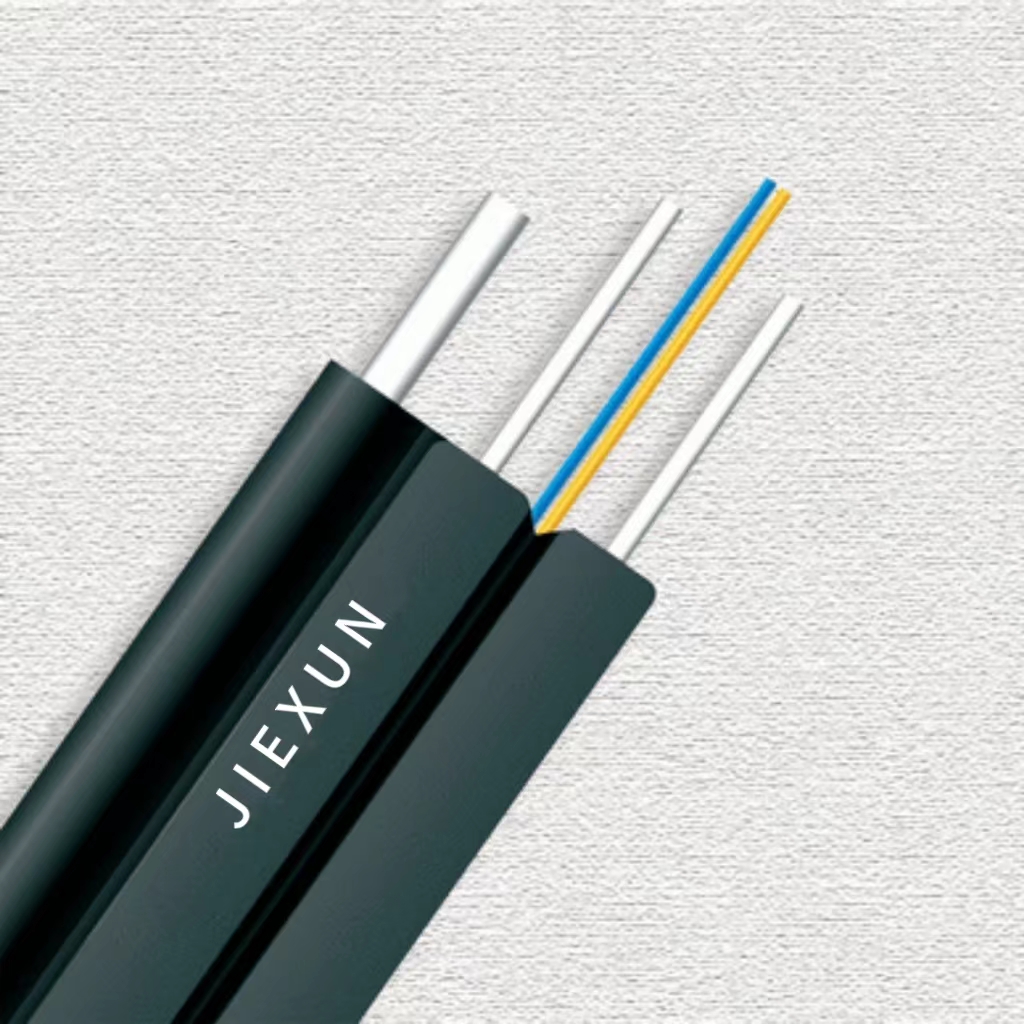 Jiexun is a good supplier of FTTH 2 cores flat drop cable