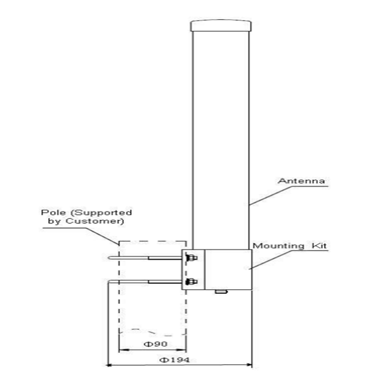 6/9dBi 806-960/1710-2170MHz Omni-Directional Antenna