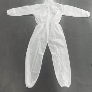 Cheap stock PPE coverall disposable protection suits cover all suits 