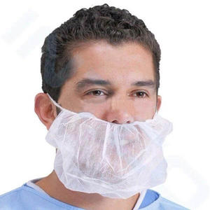 disposable beard cover with elastic Non Woven PP Beard Cover Beardnet 