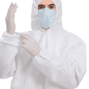 Disposable medical ppe suits coveralls  PP SMS nonwoven fabric cover all suits 