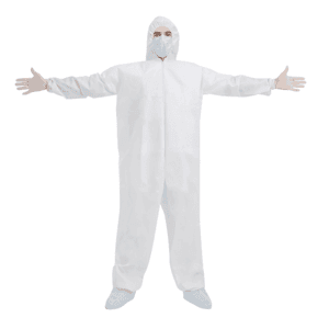 Protective ppe suit disposable coverall  PP SMS nonwoven fabric cover all suits 