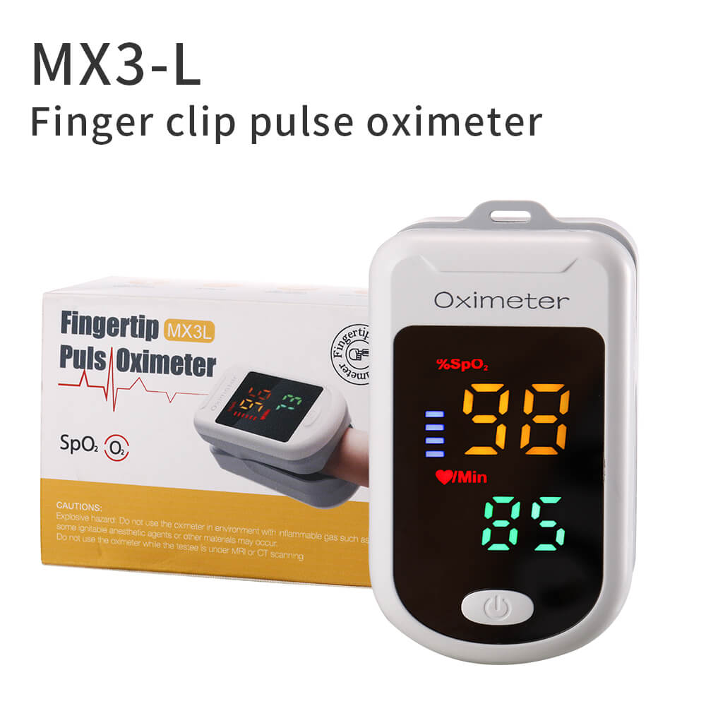 fingertip pulse oximeter MX3L for hospital and home use