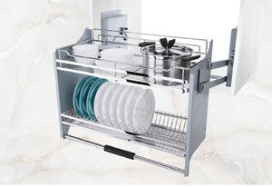 Pull down basket with afterburner system | kitchen pull down shelf 
