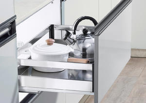 WELL MAX provide stainless steel drawer basket with soft-closing