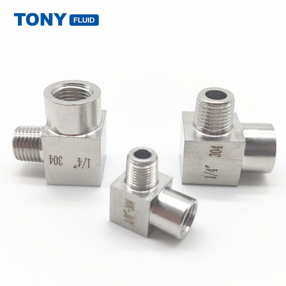 Stainless Steel Male Thread Elbow Hose Fitting - 90 Degree Hydraulic Hose  Barb