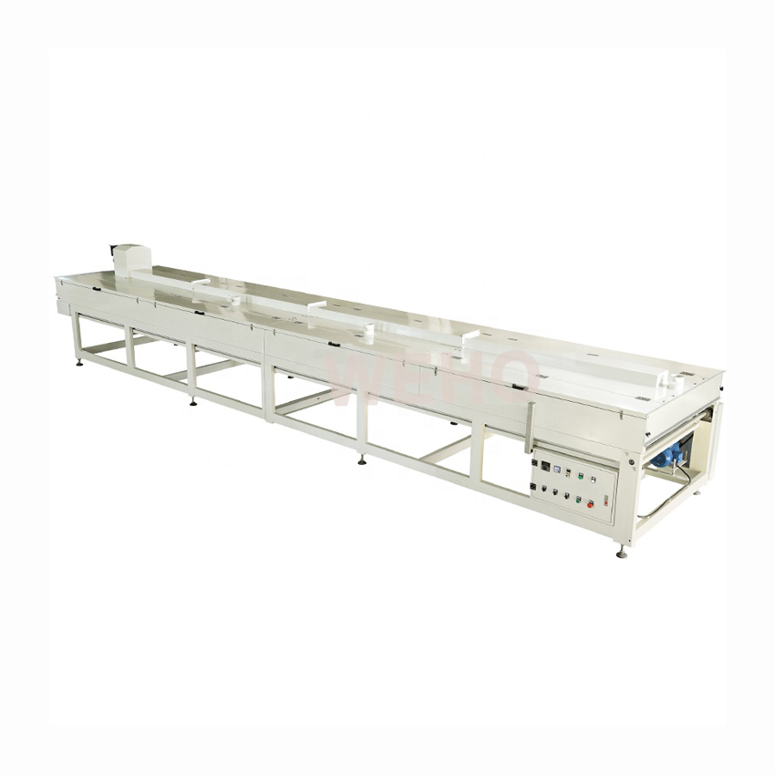 Infrared heating drying leveling machine for plate coating