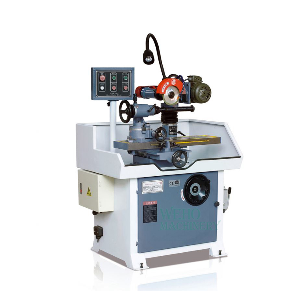 Universal tool grinding machine for sharpening wood profile shaper cutter moulder knife router bit